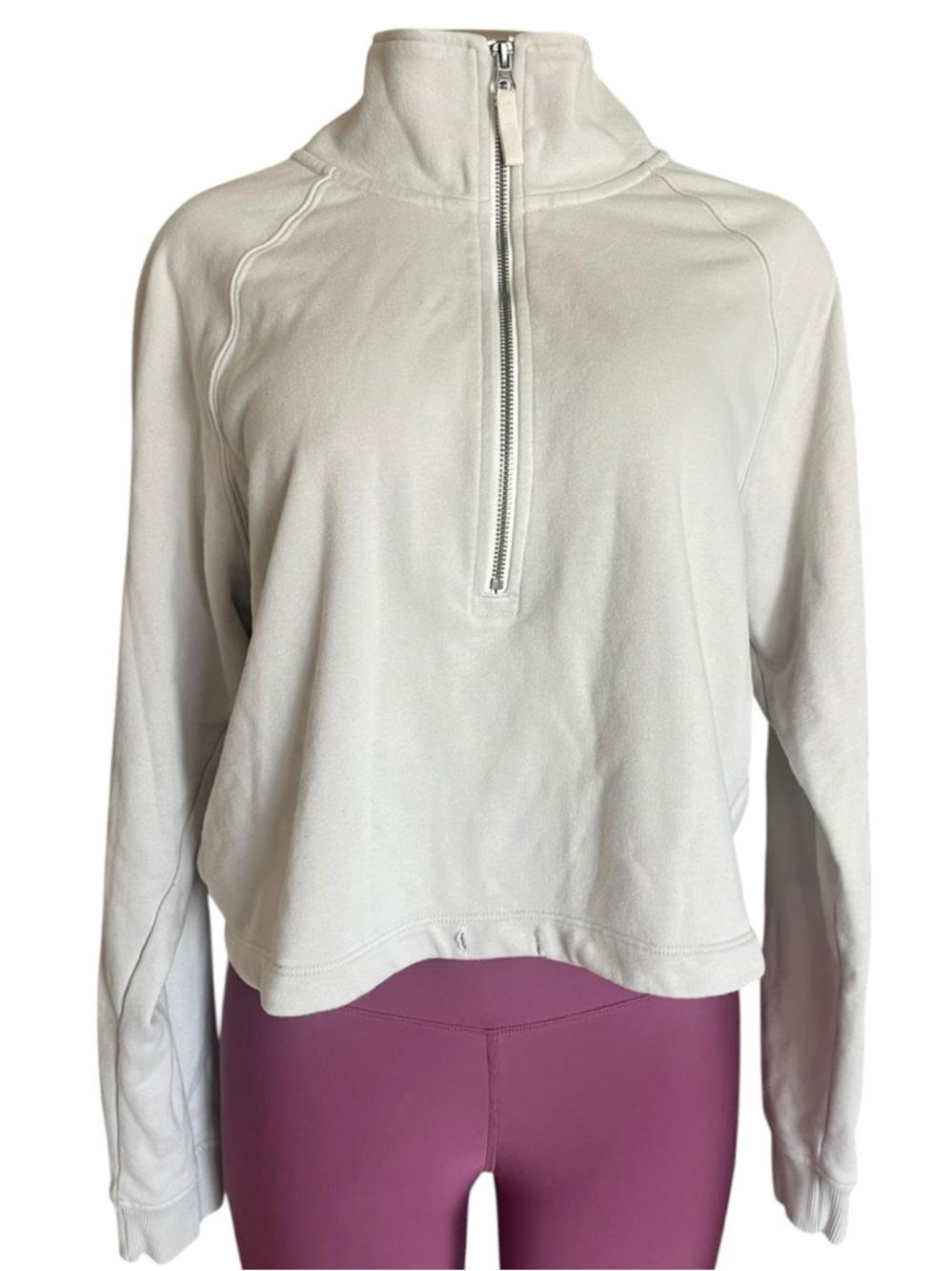 Vuori Light Taupe Half-Zip Pullover - Picture 2 of 7